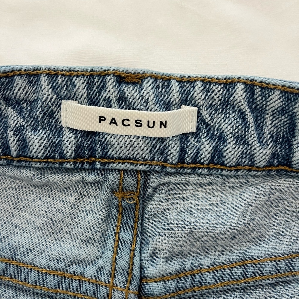PacSun Light Blue Denim Mom Short.